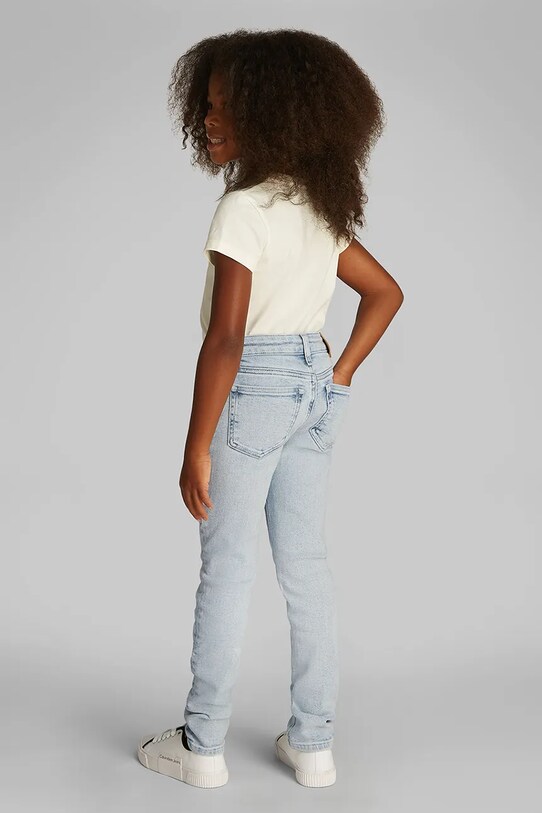 Rifle Calvin Klein Jeans MR SKINNY modrá IG0IG02946.116.PPYA