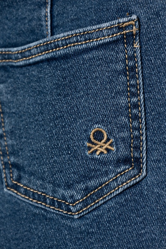 Deklice Otroške kavbojke United Colors of Benetton 45ONGE02K.P.Seasonal mornarsko modra