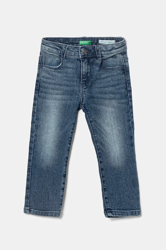 Otroške kavbojke United Colors of Benetton Prijazno od planeta mornarsko modra 4PORGE01W.P.Seasonal