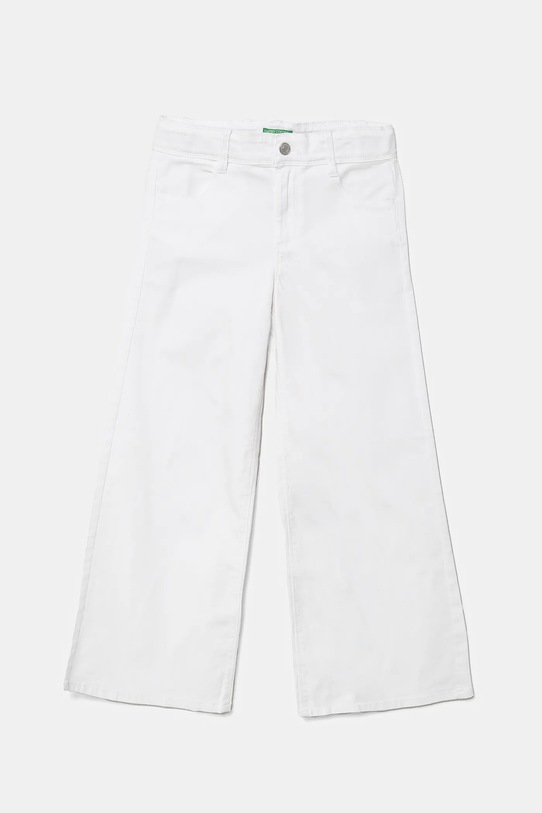 United Colors of Benetton jeans copii reglabil alb 4TCGCE03X.G.Seasonal