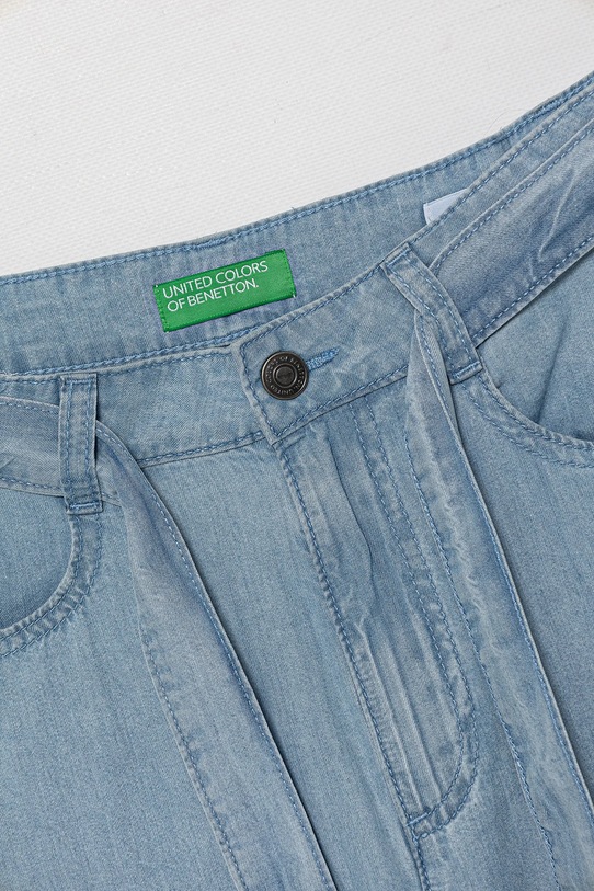 Fete United Colors of Benetton jeans copii 4FFKCE03Q.G.Seasonal albastru