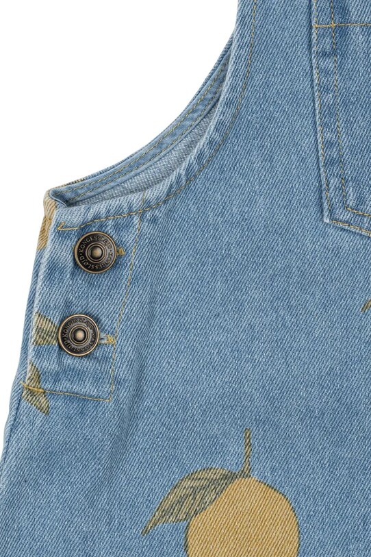 Konges Sløjd salopetă din bumbac pentru copii MAGOT OVERALLS GOTS albastru KS102442
