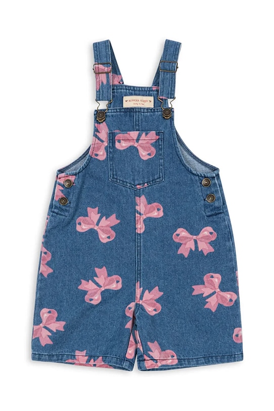 Konges Sløjd ogrodniczki bawełniane dziecięce MAGOT OVERALLS GOTS Planet friendly niebieski KS102442