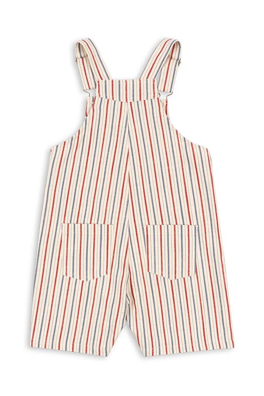 Chłopiec Konges Sløjd jeansy MARLON OVERALL GOTS KS103073 beżowy
