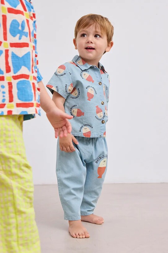 Джинси для немовлят Bobo Choses Morning Egg 125AB065
