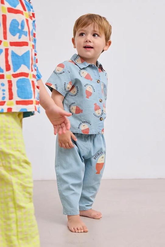 Джинси для немовлят Bobo Choses Morning Egg 125AB065