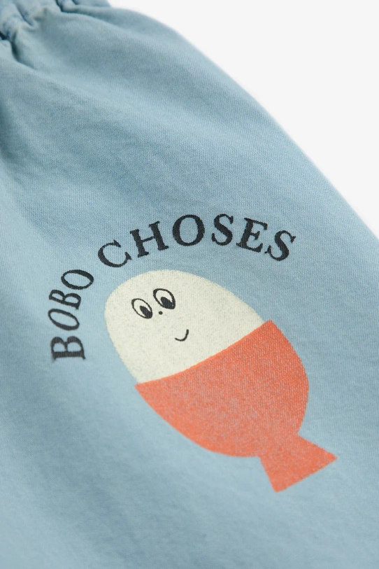 Bobo Choses jeansy niemowlęce Morning Egg turkusowy 125AB065