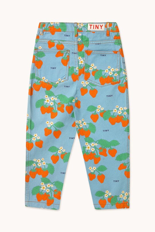 Detské rifle Tinycottons STRAWBERRIES STRAIGHT JEANS SS25.217 modrá SS25