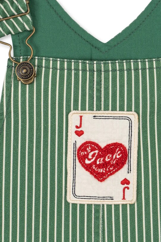Konges Sløjd salopetă din bumbac pentru copii RHW X KS JACK OVERALLS GOTS verde KS103602
