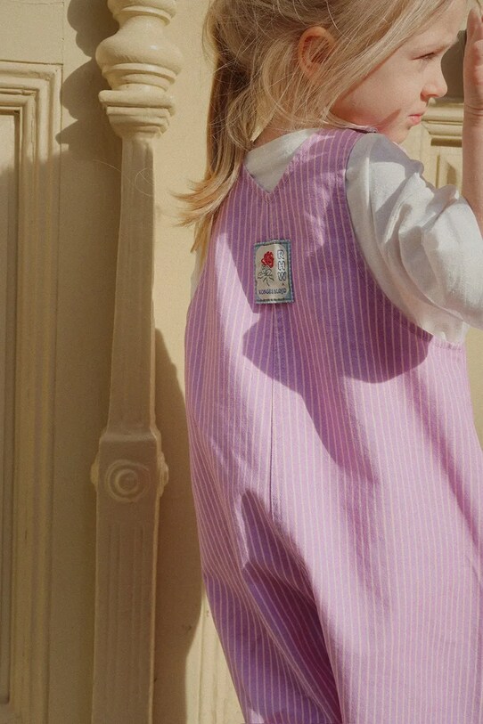 Детский хлопковый комбинезон Konges Sløjd RHW X KS LETTRE OVERALLS GOTS KS103610