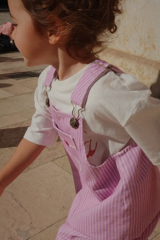 Детский хлопковый комбинезон Konges Sløjd RHW X KS LETTRE OVERALLS GOTS KS103610