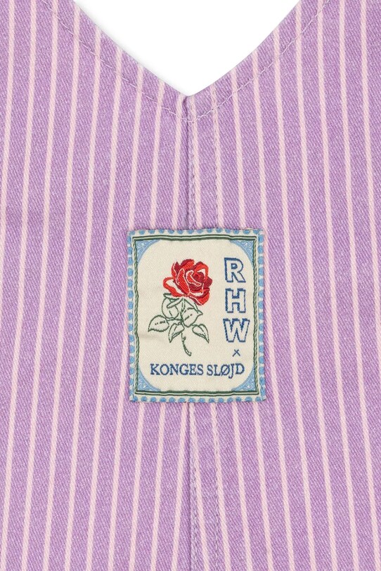 Детский хлопковый комбинезон Konges Sløjd RHW X KS LETTRE OVERALLS GOTS KS103610