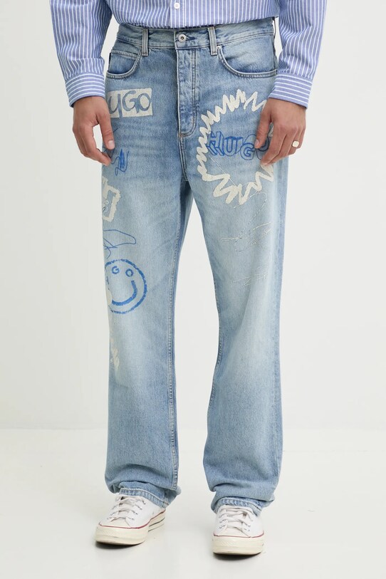 Džíny Hugo Blue modrá 50529179