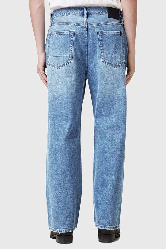 AllSaints blugi din bumbac LENNY M011EA albastru