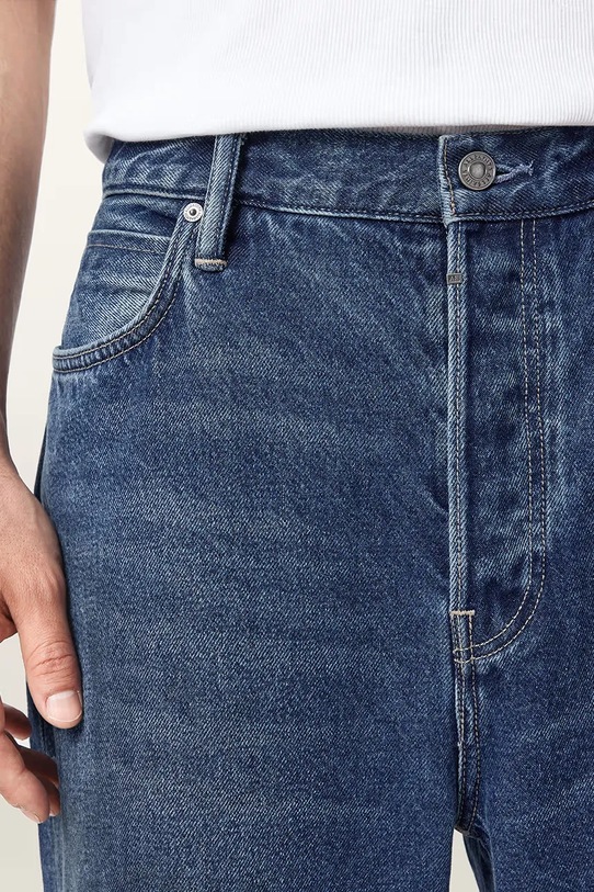 Odzież AllSaints jeansy bawełniane LENNY M011EA granatowy