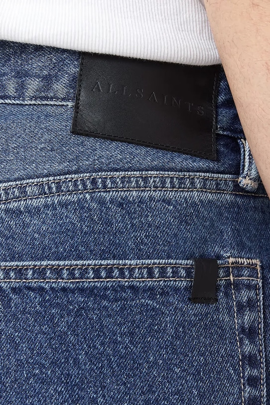 AllSaints jeansy bawełniane LENNY granatowy M011EA