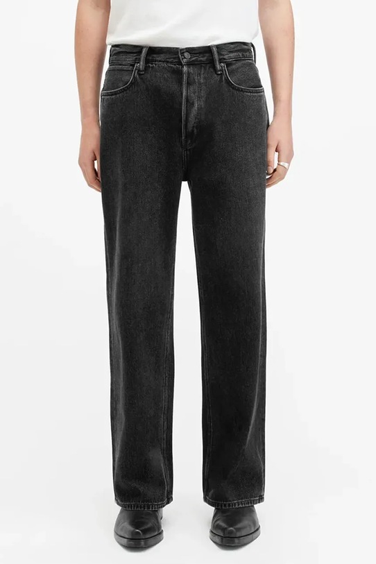 Бавовняні джинси AllSaints LENNY M011EA чорний AW25