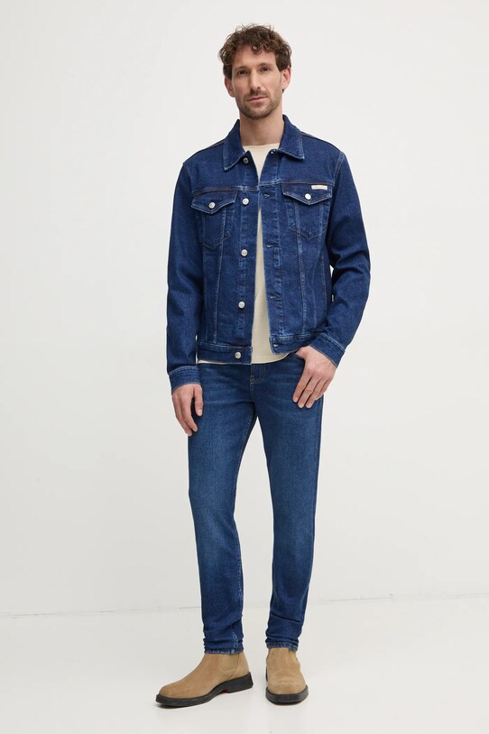 Τζιν παντελόνι Calvin Klein Jeans J30J327007 σκούρο μπλε SS25