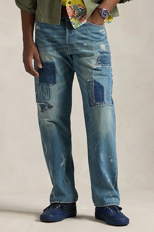 Τζιν παντελόνι Polo Ralph Lauren 710956603 μπλε SS25