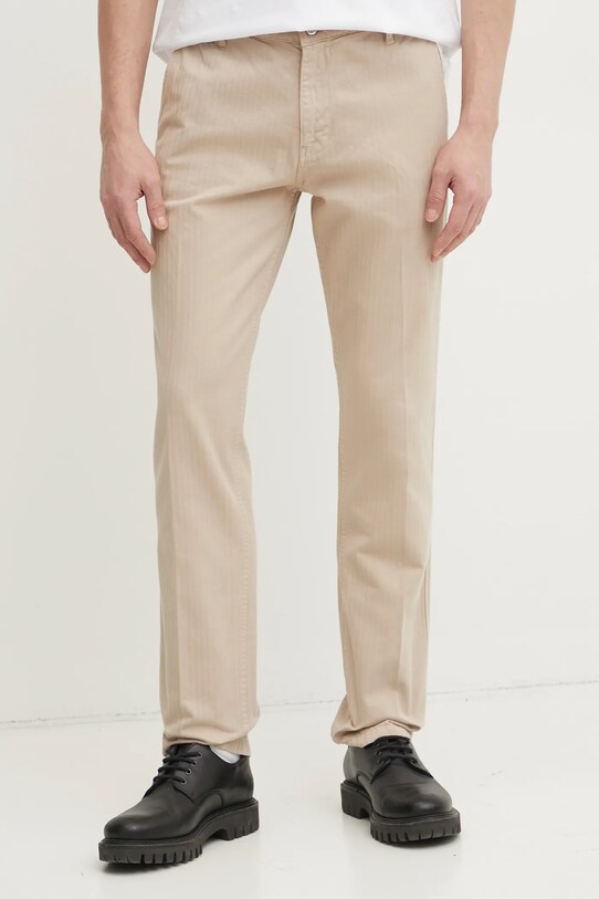 Kalhoty Guess ANGELS chinos béžová M5RB16.WGXZ1