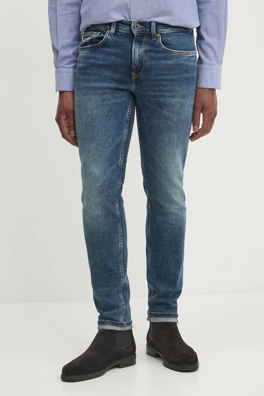 Pepe Jeans jeansy SLIM JEANS HATCH niebieski PM207388EF5