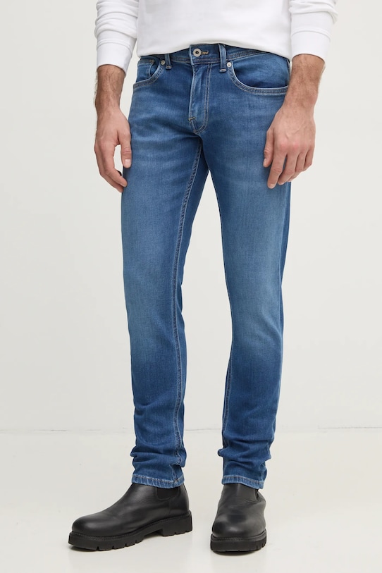 Pepe Jeans jeansy SLIM GYMDIGO JEANS TRACK niebieski PM207389HV1