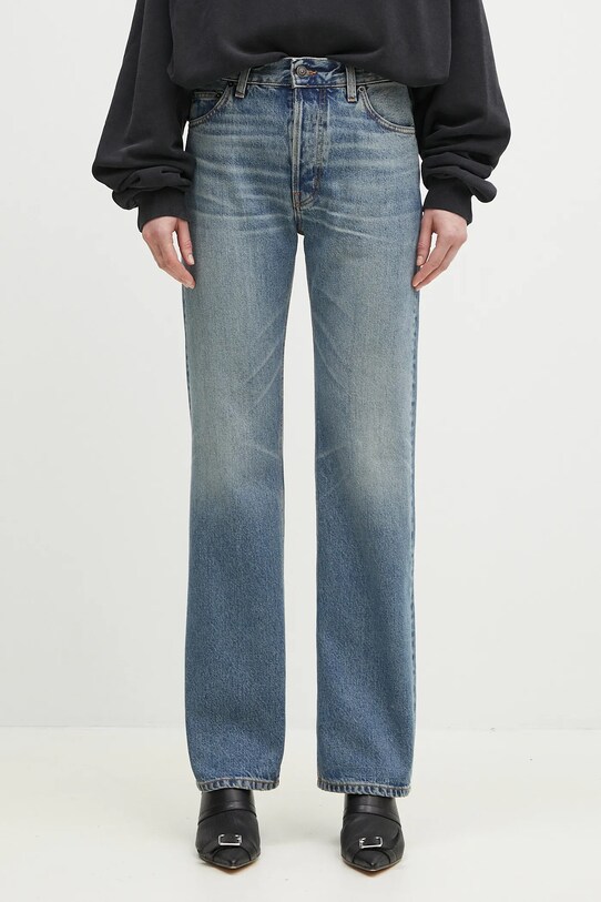 Fiorucci jeansi Lollipop Heart Print Straight Fit Jeans albastru U02SPDJE075DN02DN02