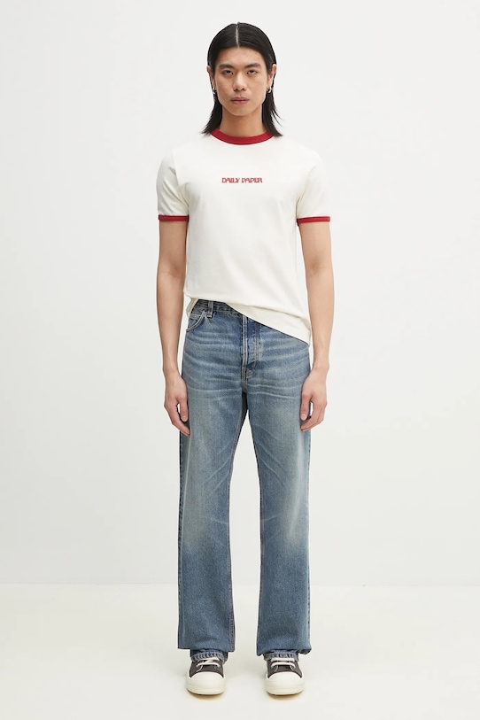 Fiorucci jeans Lollipop Heart Print Straight Fit Jeans U02SPDJE075DN02DN02 blue