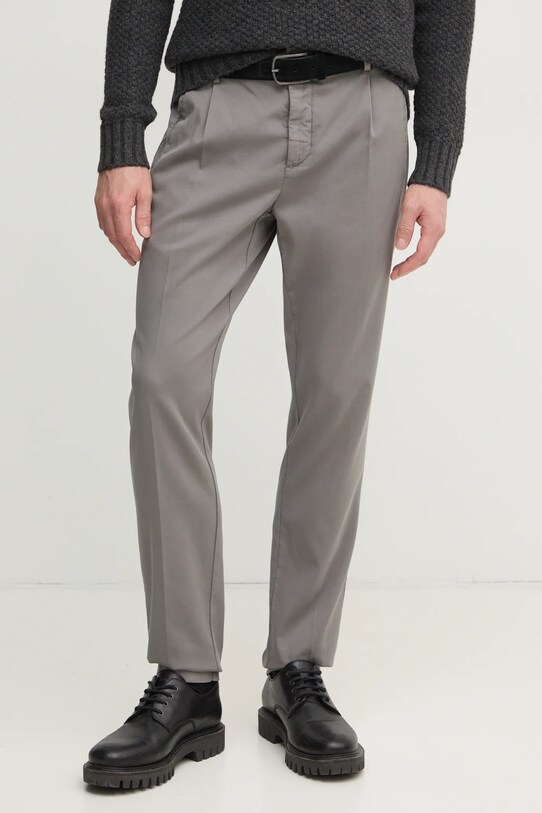 Hackett London pantaloni chinos gri HM212678R
