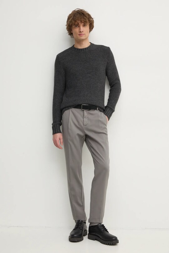 Hackett London pantaloni HM212678R gri SS25