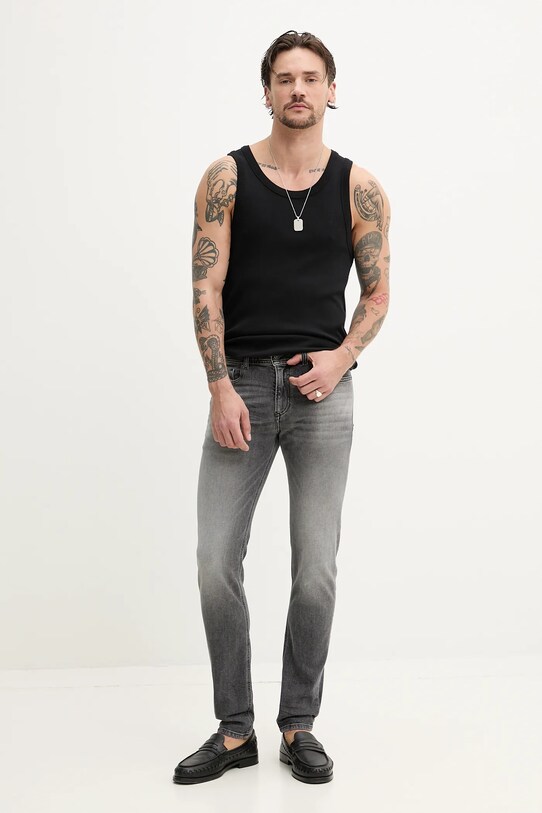 Diesel jeansy 1979 SLEENKER L.32 TROUSERS A03594.0BMBS szary SS25