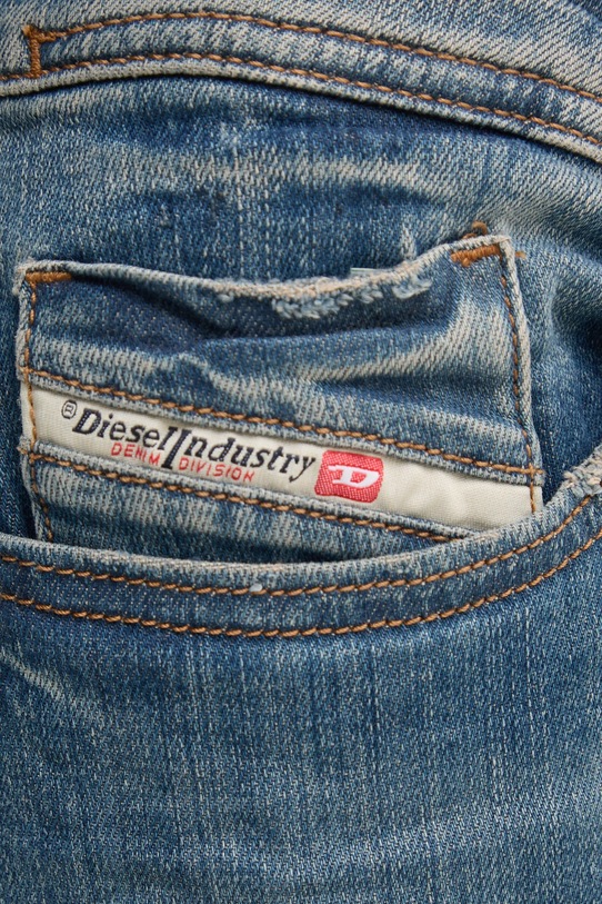 Diesel jeansy 1979 SLEENKER L.34 TROUSERS A03596.0BMBT niebieski