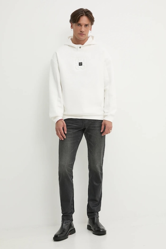 PURPLE BRAND jeansi DOUBLE DIP COATED P005.DDCV125 gri SS25