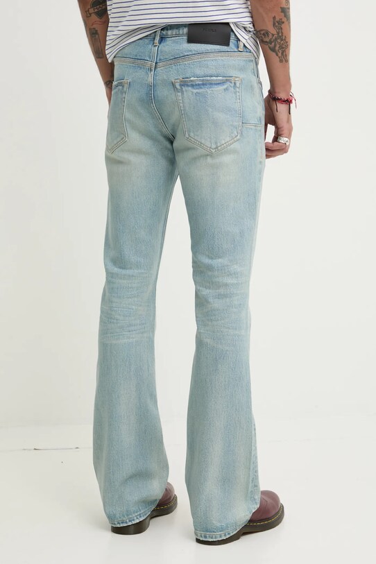 Odzież PURPLE BRAND jeansy PINNER COATED VINTAGE P004.TPLG125 niebieski