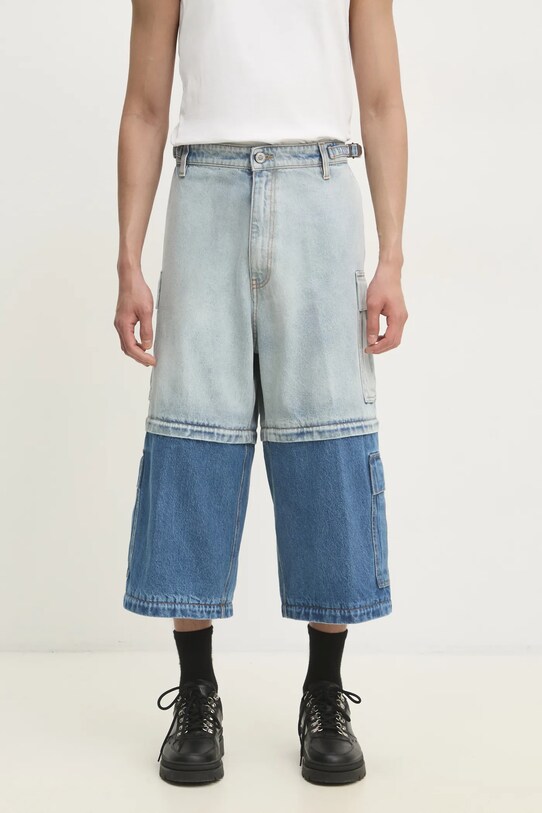 VETEMENTS jeansy Deconstructed Triple Cargo UA66PA510N niebieski