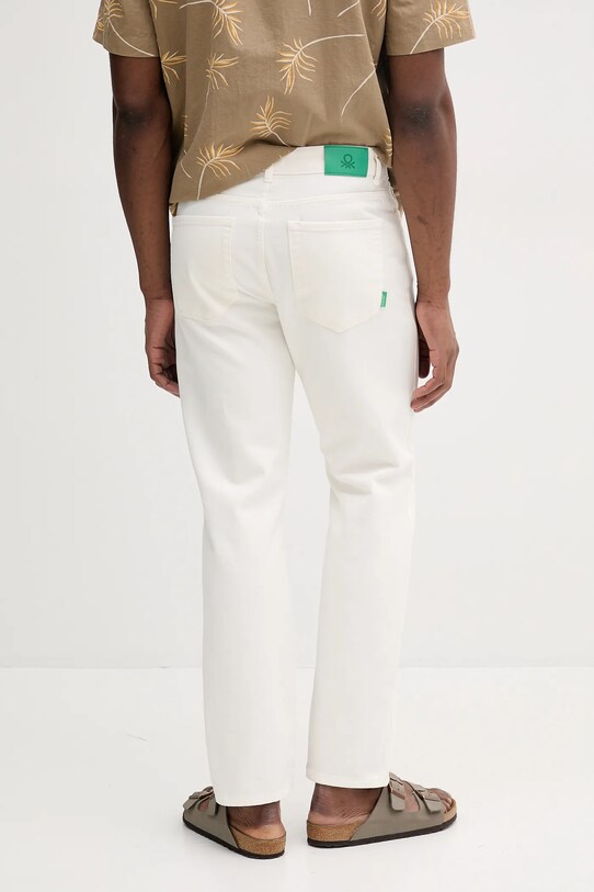 Ruházat United Colors of Benetton pamut farmer 4RZVUE01W bézs