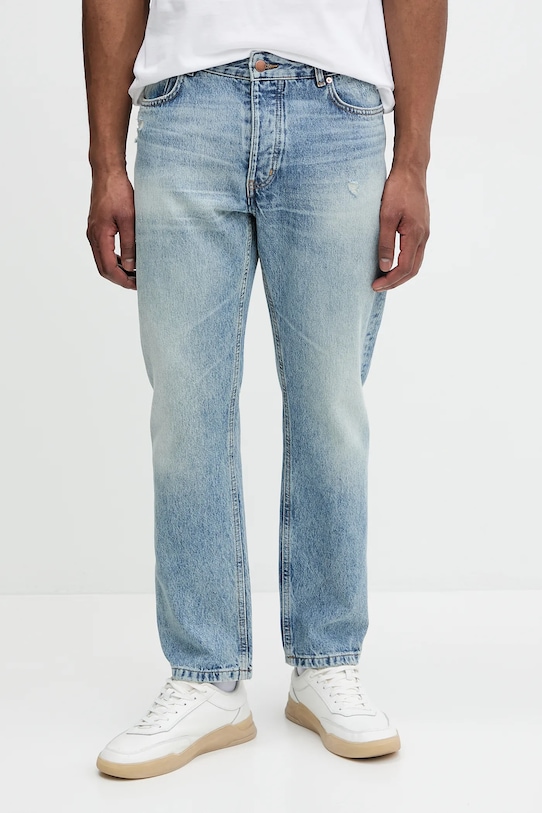 United Colors of Benetton blugi din bumbac albastru 4W9KUE01U