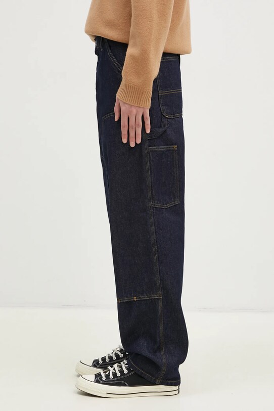 Rifle Carhartt WIP Double Knee Pant I032699.102 modrá SS25