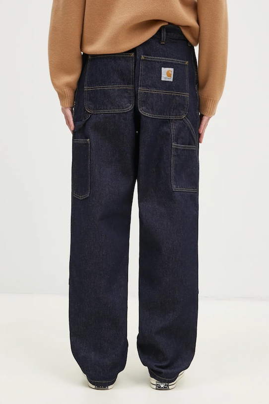 Odzież Carhartt WIP jeansy Double Knee Pant I032699.102 niebieski