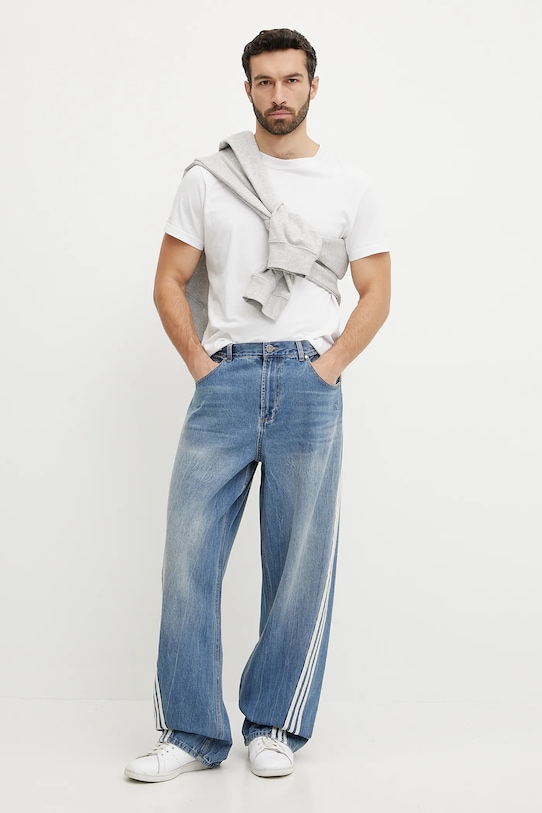 Džíny adidas Originals DENIM JEANS JX1606 modrá SS25