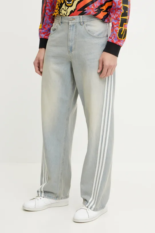 Bavlněné džíny adidas Originals DENIM JEANS modrá JY6292