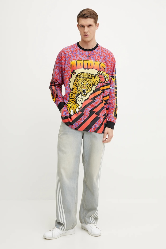 Bavlněné džíny adidas Originals DENIM JEANS JY6292 modrá SS25