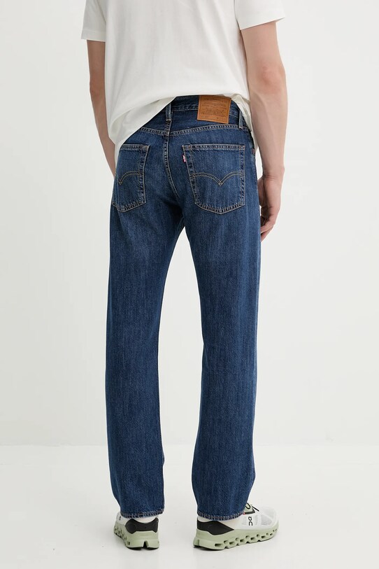 Oblečenie Džínsy s prímesou ľanu Levi's 555 RELAXED STRAIGHT 000LO.0011 tmavomodrá