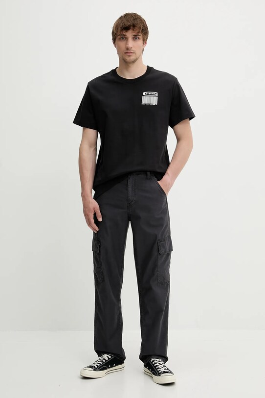 Levi's spodnie bawełniane 568 LOOSE STRT CARGO 000LP.0003 szary SS25