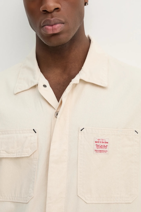 Overal Levi's STAY LOOSE COVERALLS A6211 béžová