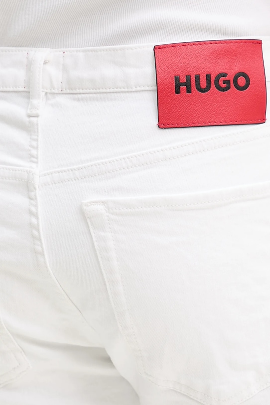 HUGO pantaloni scurti jeans alb 50537717