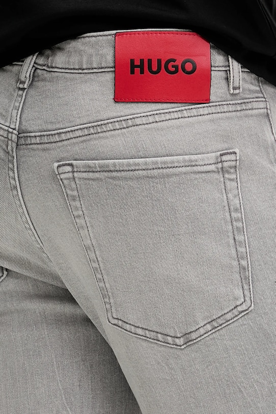 HUGO pantaloncini di jeans grigio 50537720