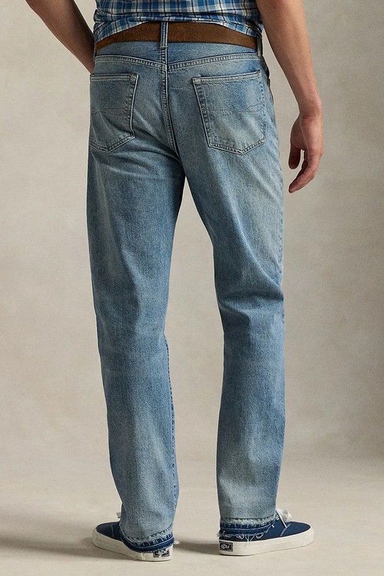 Одежда Хлопковые джинсы Polo Ralph Lauren 710931941 голубой