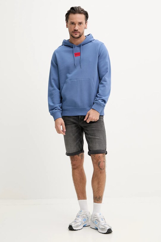 Jeans kratke hlače HUGO 50539932 siva SS25