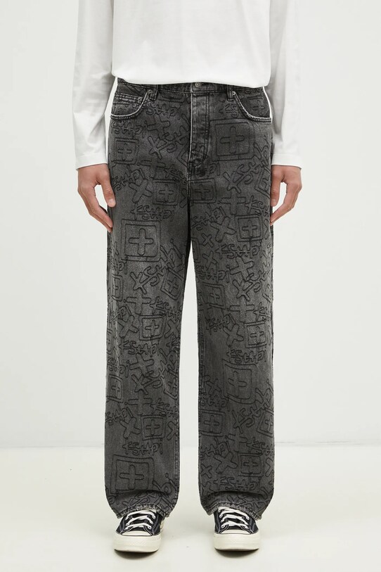 KSUBI jeansy Maxx Stencil Stitch czarny MPS25DJ011